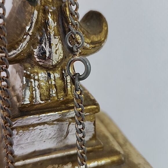 Vintage 1974 Elizabeth II Carved Out Coin Necklace - Picture 6 of 6